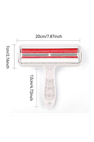 Choice WHITE Pet Hair Roller Remover Lint Brush 2-Way Dog Cat Comb Tool Convenient Cleaning Dog Cat Fur Bru