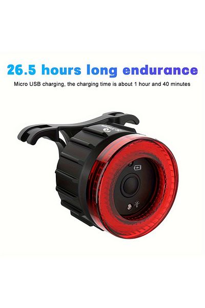 Choice Red 1 Pc Bicycle Intelligent Brake Taillight Red Light Cob Large Aperture Seat Cushion Taillight Int