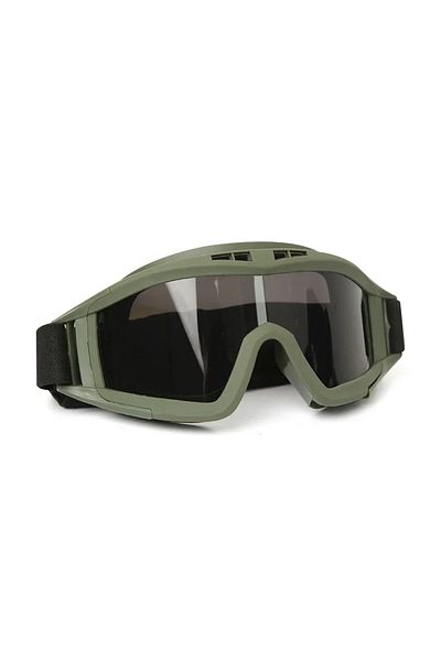Choice Gray Lens Green New Airsoft Tactical Goggles 3 Lens Windproof Dustproof Shooting Motocross Motorcycl