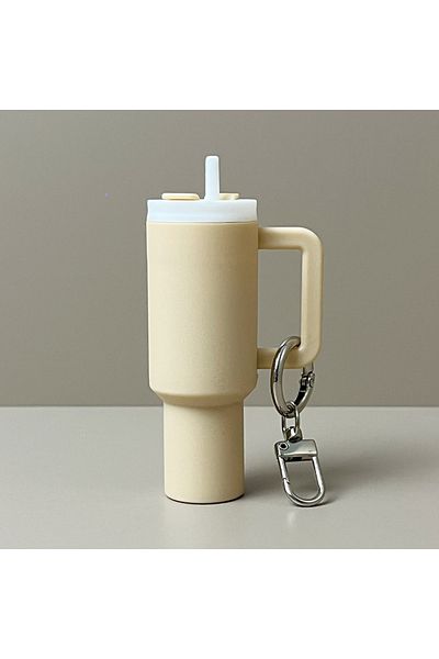 YTYIN J Mini Cup Keychain Keychain for Lip Balm Cute Tumbler Key Ring Handbag Charms Key Ring for Stanley.