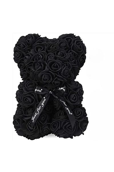 Choice Black 2025 New Artificial Flower Eternal Rose Teddy Bear for Mom Mother's Day Birthday Valentine's D