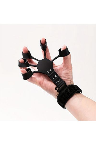 Choice 1PCS Black Exercise Finger 5 Finger Silicone Wrist Puller Stretching Tool Finger Trainer Aids Hand