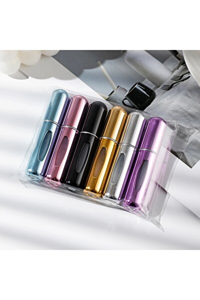 Choice زجاجات رذاذ بلاستيكية متعددة 6 محمولة، سعة 5 مل، بحجم السفر، زجاجة عطر...