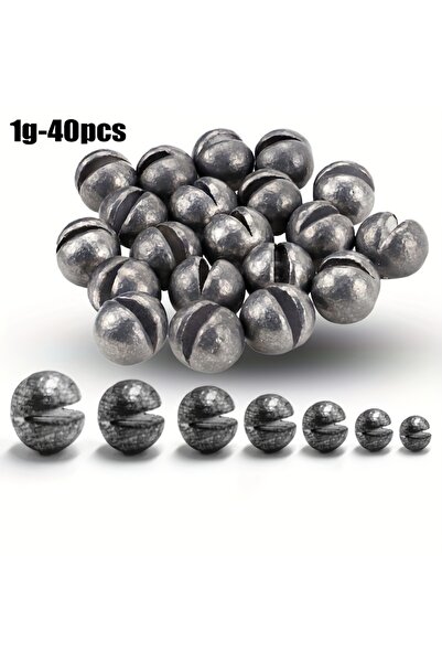 Choice 1 جرام 40 قطعة من أوزان صيد السمك المنقسمة من تاكباس، أوزان صيد السمك ...