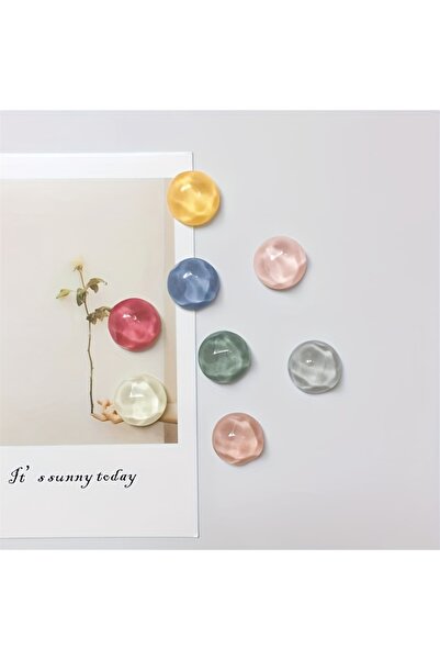 Choice 8 قطع D 8 قطع Ins هندسية تموج ثلاجة ملصقات مغناطيسية ملونة صورة السبور...