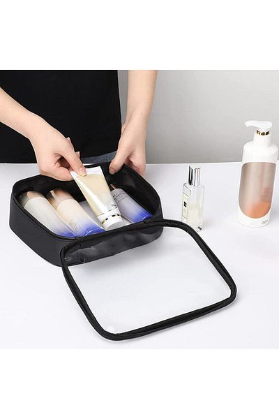 Choice 1pc Storage Bag Travel Toiletry Transparent Large Capacity Waterproof Convenient Portable Utility Me