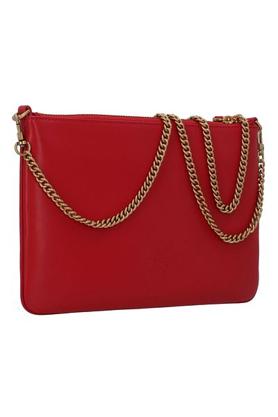 PİNKO Classic Clutch Bag Leather 24 Cm