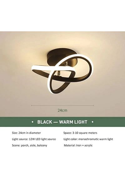 JOYINLED black changeable Modern LED Ceiling Light Simplicity Home Decor Fixture Ceiling Light Hallway Lamp f