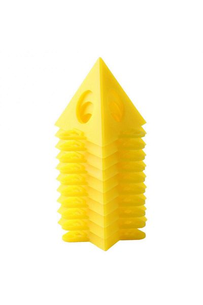 Choice 10PCS yellow Plastic Pyramid Stands Triangle Paint Lift Pad Feet Rack Painting Accessories Support S