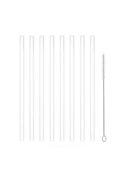 Choice 8straws1brush عبوة من 6 قطع من شفاطات الشرب البديلة لكوب السفر Stanley...