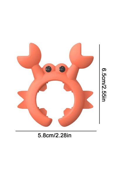 Choice Red Utensil Rest Crab Shaped Silicone Utensil Rest Countertop Ladle Holder Anti-Overflow Stove Top S