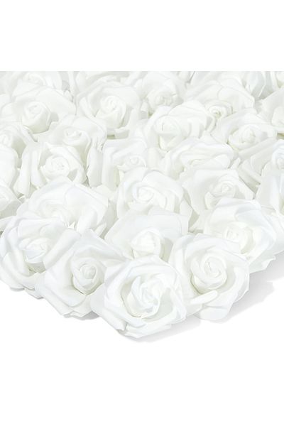 Choice 20Pcs White 10/20Pcs Artificial Bulk Rose Flowers PE Fake Flower for Home Room Dceor Wedding Party H