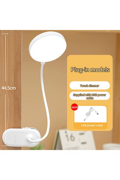 Choice Non rechargeable LED Portable Clip Table Lamp USB Rechargeable Clip Desk Lamp Bed Reading Night Ligh