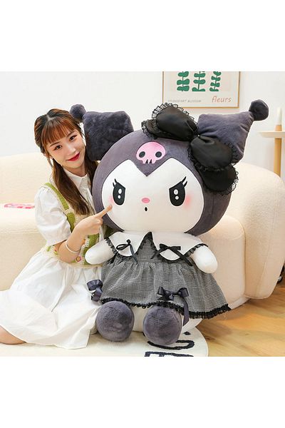 Choice 40cm Kuromi Oversized Sanrio Plushier Kuromi Melody Stuffed Toys Soft Throw Pillow Plush Dolls Kids