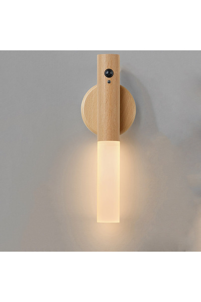 Choice مصباح حائط مغناطيسي قابل لإعادة الشحن من وايت رماد - قطعة واحدة من ضوء الليل الذكي المزود بمستشعر حركة LED قابل لإعادة الشحن ومحمول للقاعة