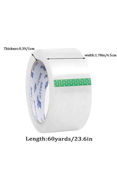Choice Transparent 1roll Of Sealing Tape, 60 Yards, Packaging Tape With Multiple Uses And Transparency, Sui