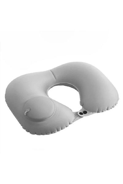 Choice Grey (1pc)Inflatable Pillow Travel TPU Pressed U-shaped Pillow Outdoor Travel Portable Neck Protecti