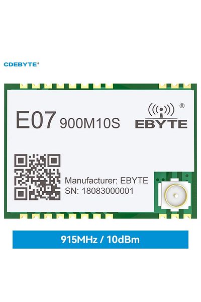 Choice Ti Cc1101 Wireless Rf Module 868mhz 915mhz Long Range 1.5km Stamp Hole Antenna Smd Package E07-90...