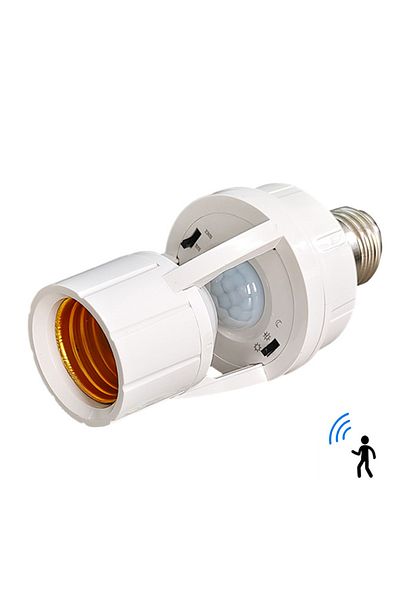 Choice E27 Lamp Base 360 Degrees PIR Human Induction Motion Sensor LED Night Lamp Socket Base E27 AC 110V-2