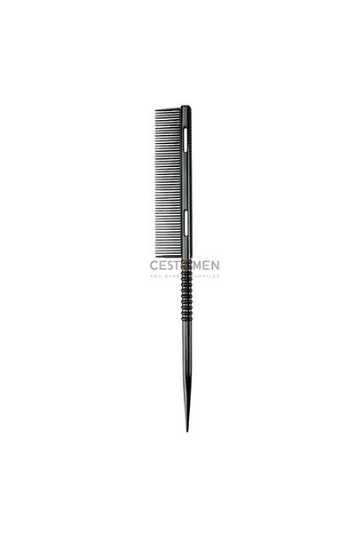 Choice Black New Design Rat Tail Aluminium Styling Comb Professional Barber Heat Resistant Men Hair Combs S