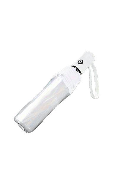 Choice Transparent white 1pc automatic transparent folding umbrella, waterproof, durable and portable rain