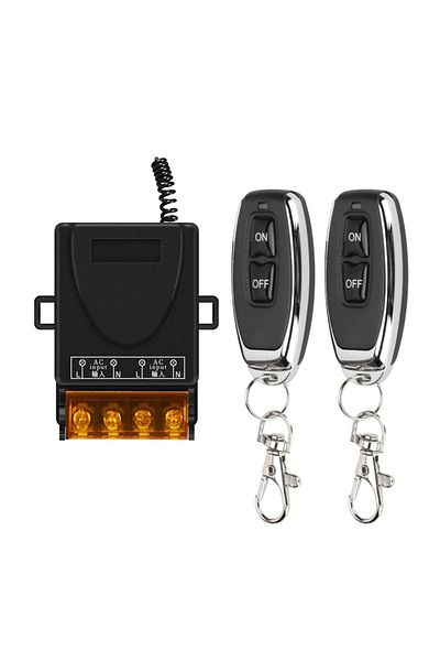 Choice 1 Receiver 2 Remote 433Mhz Remote Control Switch AC220V 30A Hign Power On off Remote Control Transmi