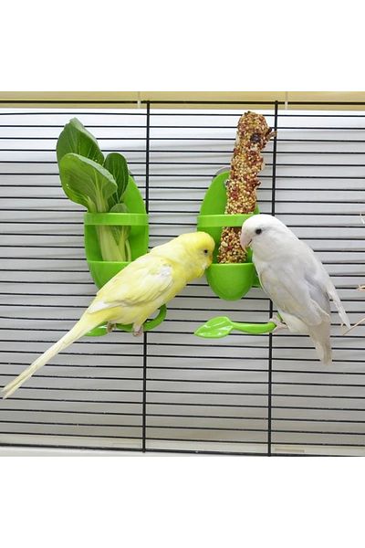 Choice 1pcs Bird Cuttlebone Holder Bird Cage Feeding Holder Vegetable Fruits Cuttlebone Holder for Parro...