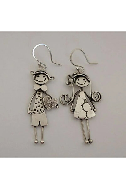 Choice أقراط متدلية معدنية بتصميم زوجين بتصميم إبداعي بسيط وأنيق من E1831-1، ...