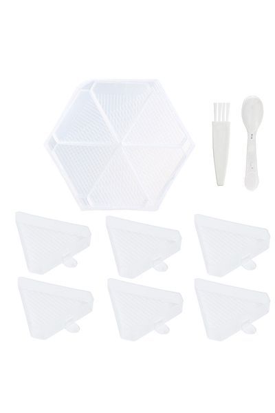 Choice LJ-White New Removable 6 Slots Diamond Painting Storage Containers Trays, Diamond Painting Accessori