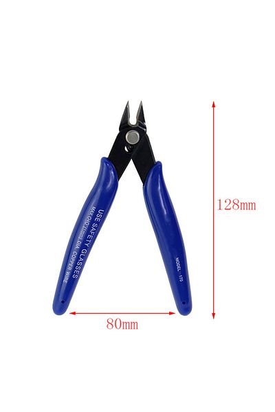 Choice dark blue 1PC 170 Universal Pliers DIY Electronic Diagonal Side Cutting Nippers Wire Cable Cutter Ha