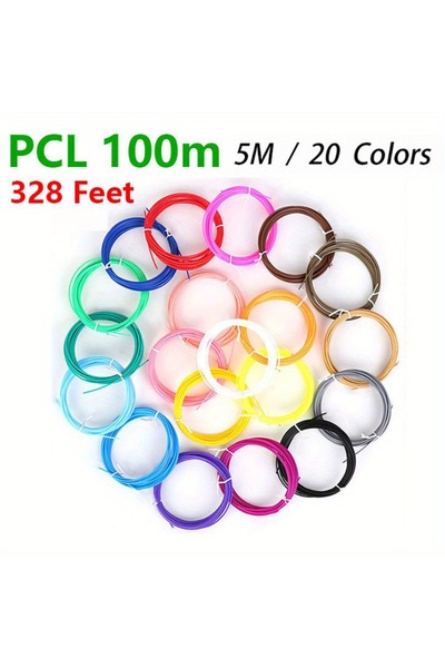 Choice1 WHITE High Quality PCL Filament, Low Temperature 3D Pen Filament 1.75...
