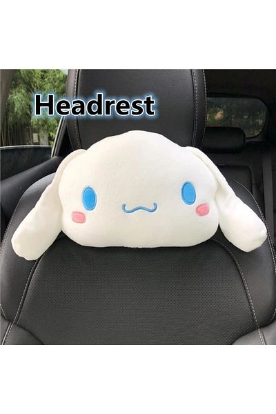 Choice As Picture Headrest A Sanrio Cute Cinnamoroll Headrest Seat Belt Cover Back Cushion Chair Neck Suppo