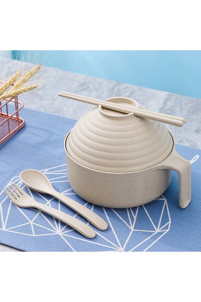 Choice Dark Khaki Ramen Bowl Set Ramen Noodles Bowl With Chopsticks Ramen Bowl Microwavable Cooker Bowl wit