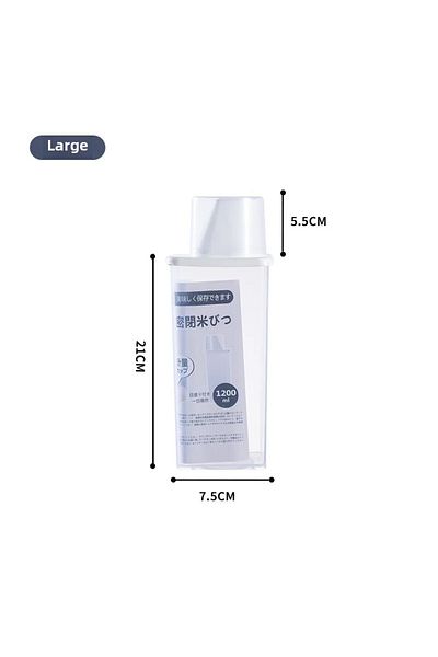Choice 1200ML Japanese Style Grain Jar Kitchen Insect Proof and Moisture-proof Storage Box for Sealed Stora