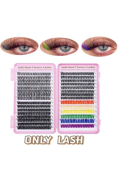 Choice كتاب رموش، 600 قطعة من الرموش الملونة، كتاب رموش، مجموعات وصلات، مزيج ...