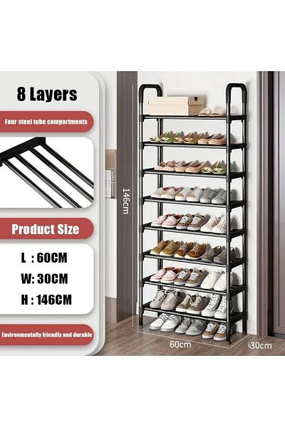 Choice 8 Layers Simple Metal Shoe Rack Multilaye Metal Shoes Rack Space Saving And Simple Shoes Shelves Cab