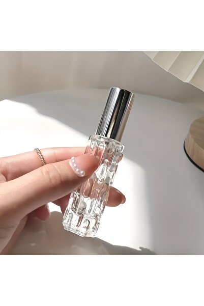 choice2 عبوة عطر صغيرة للسفر سعة 10 مل مع 3 بخاخات، زجاج رمادي فاتح، 1/3/6 قط...