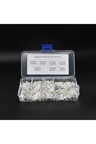 Choice 600Pcs 0.5mm2-6mm2 22-10 AWG Non-Insulated Wire Connector Ferrules Ele...
