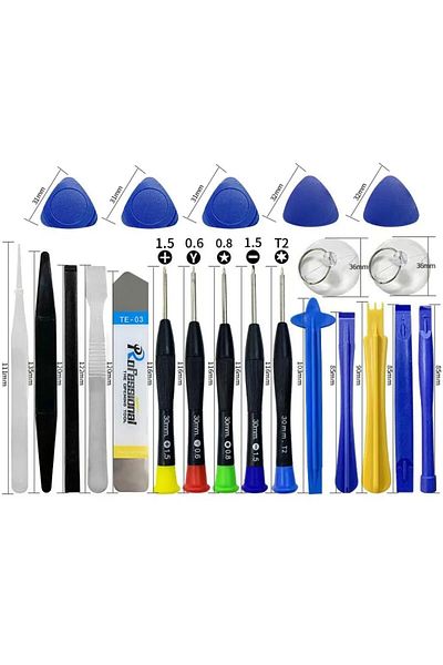 Choice Red, Silver Tone 22 In 1 Multifunctional Disassembly Tool Mobile Phone iPad Laptop Screwdriver Maint