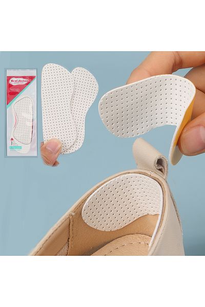Choice WHITE Anti Rubbing Heel Stickers Liners, Leather Heel Grips Protector, Blister Resistant Foot Cushio