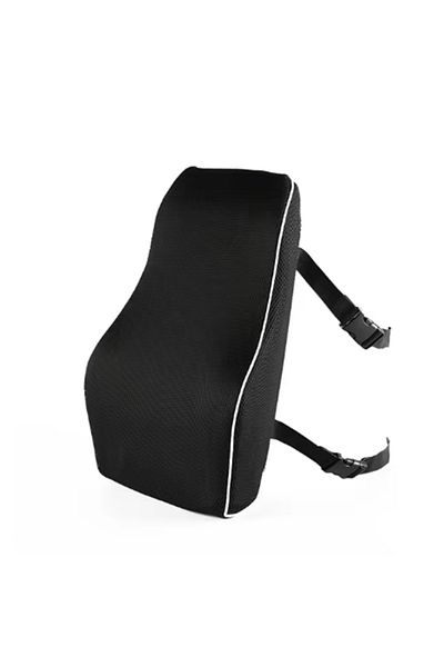 Choice black Car Seat Office Chair Back Lumbar Support Car Waist Rest Rebound Memory Foam Cushion Pad Back