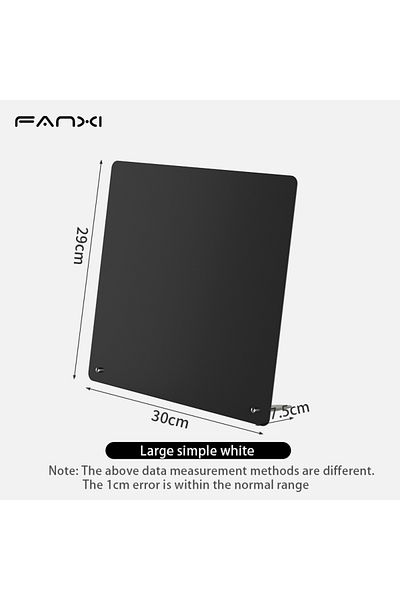 Choice Large black Magnetic Bulletin Board with Stand Magnetic Board for Tabletop with Magnetic Clamp Metal