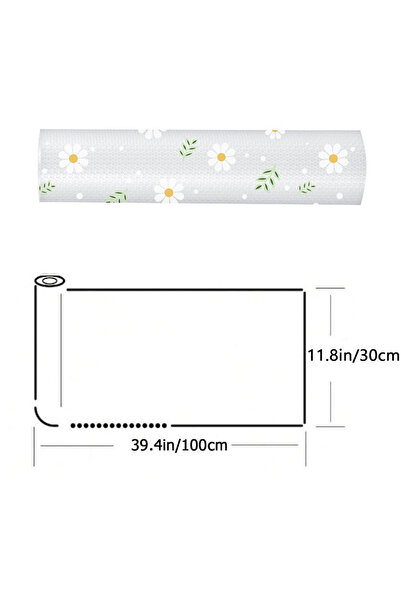 Choice صني ديزي، لفة واحدة من بطانة أرفف ديزي إيفا لخزائن المطبخ، بطانة غير ل...