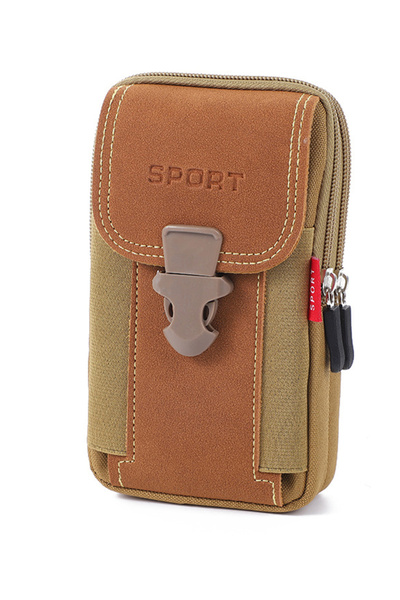 Choice حقيبة حزام للرجال على شكل قهوة، حقيبة هاتف محمول، حقيبة جراب، حقيبة خصر مولي، حقيبة صغيرة للخدمة التكتيكية