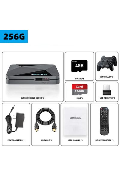 Choice us 256G Super Console X2 PRO Retro Game Console For Sega Saturn/DC/Mame/Naomi 70000+ Classic Games 4