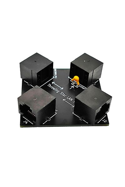 QSZNTEC LAN Tap Throwing Star LAN Tap Network Packet Capture Mod Replica Monitoring Ethernet Communication R
