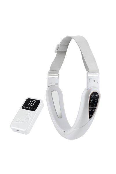 Choice WHITE Rechargeable V Face Massager, Portable Facial Massage Device, LED Display, Facial Beauty Instr