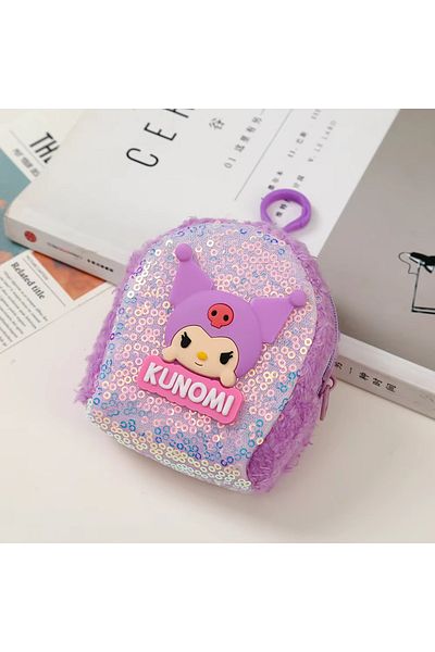 Choice Kuromi Sanrio HelloKitty Coin Purse Cute Cartoon Kuromi My Melody Colorful Sequin Bluetooth Earphone