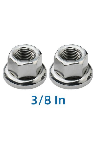 Choice 2PCS three eighths 2PCS Bikes Crew Nut Bicycle Screw M9 M10 3/8 Screw Nut For MTB Bikes Hubs Series