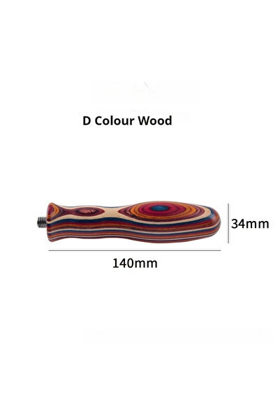 Choice14 مقبض مرشح حامل خشبي بلون D M10 مقبض خشبي صلب لجزء بديل لمرشح حامل ال...